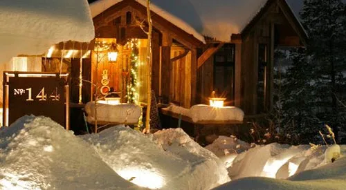 Snow removal and holiday lighting at a home in Tabernash.